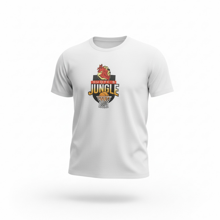 Quote’s Jungle Youth Basketball Tee White